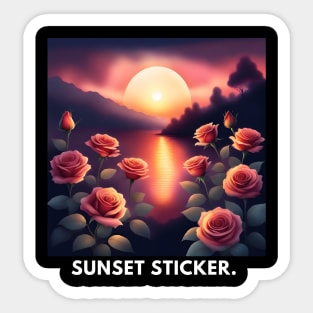 sunset lover Sticker